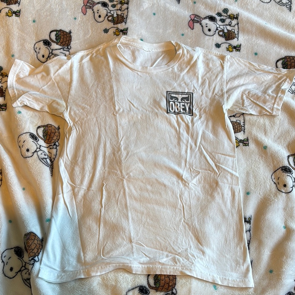 Obey Classic White Tee with Logo